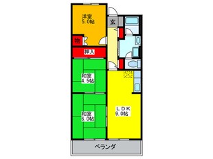 キャッスル東花園の物件間取画像